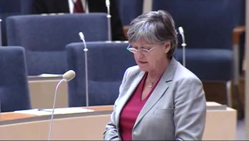 Stillbild från Interpellationsdebatt, VAB-intygen