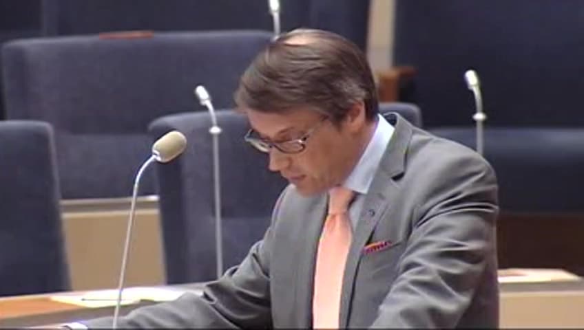 Stillbild från Interpellationsdebatt, Tillgång till mobiltelefon och dator för dem som är dömda till rättspsykiatrisk vård