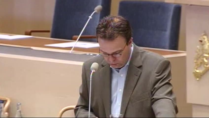 Stillbild från Interpellationsdebatt, Regeringen och arbetslösheten