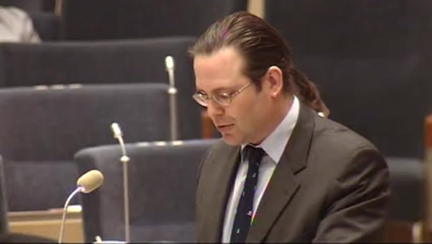 Stillbild från Interpellationsdebatt, Städbranschen och skattefusk