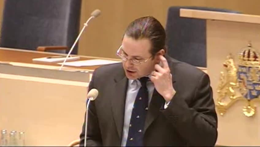 Stillbild från Interpellationsdebatt, Utvecklingen för kooperativ vindkraft