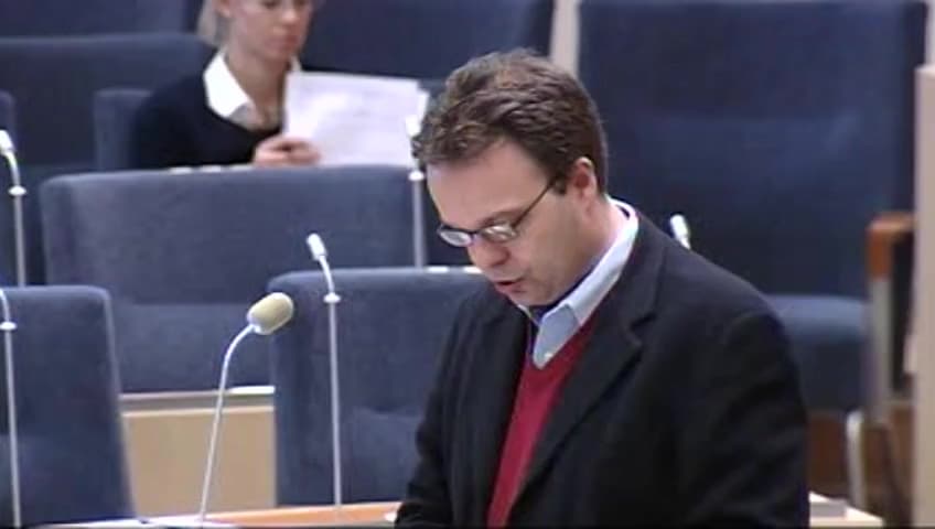 Stillbild från Interpellationsdebatt, Bristyrken