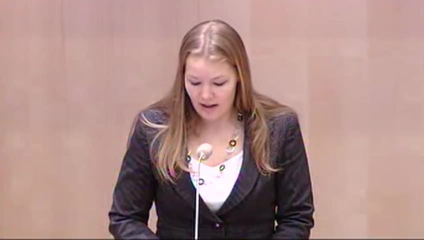 Stillbild från Debatt om förslag, Lag om femtioöresmyntets upphörande som lagligt betalningsmedel m.m.