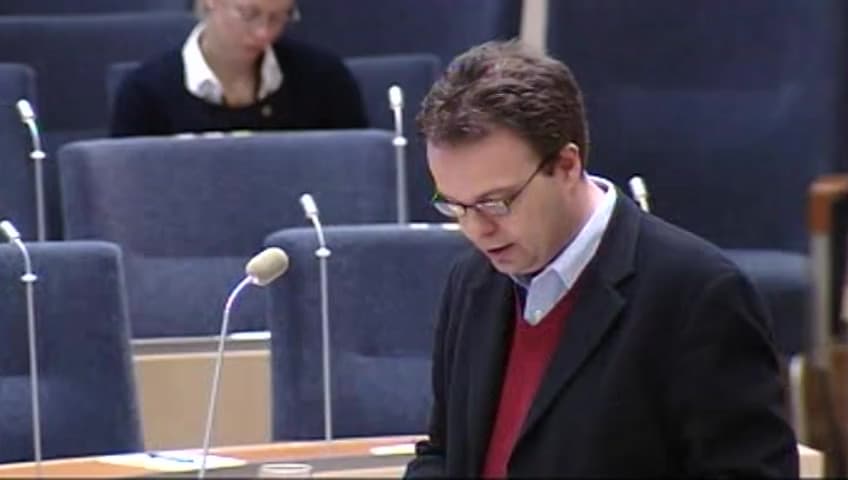 Stillbild från Interpellationsdebatt, Arbetsförmedlingens upphandling av kompletterande aktörer