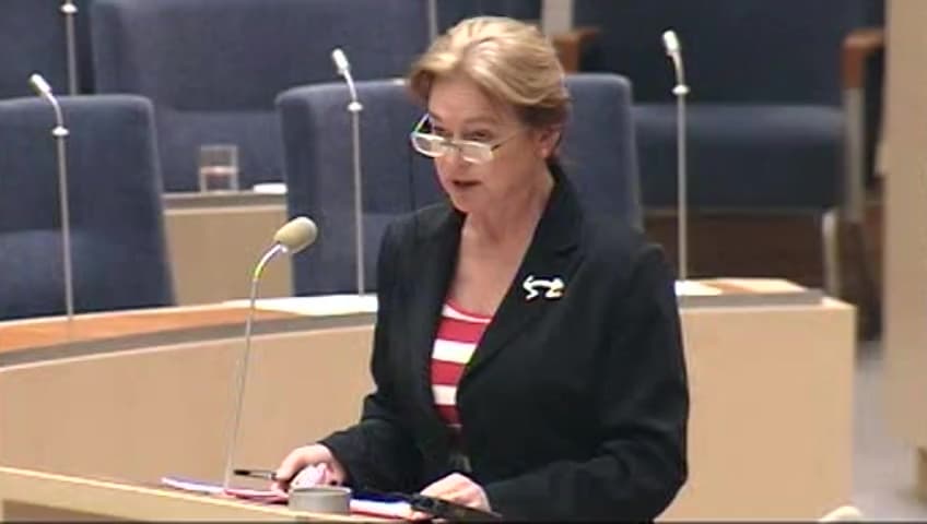 Stillbild från Interpellationsdebatt, Sponsring av kultur