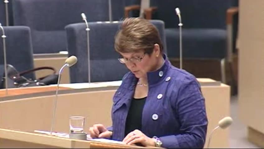 Stillbild från Interpellationsdebatt, Bensinmackarna
