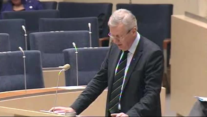 Stillbild från Interpellationsdebatt, Brist på bostäder i Stockholm