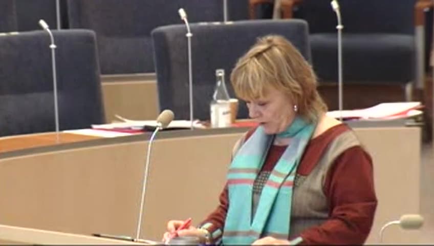 Stillbild från Interpellationsdebatt, Utbyggnad av kriminalvården