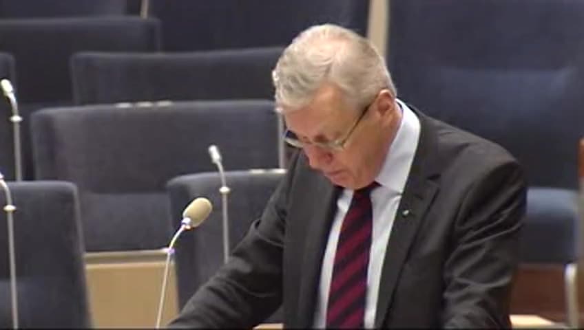 Stillbild från Interpellationsdebatt, Hyresrättens ställning 