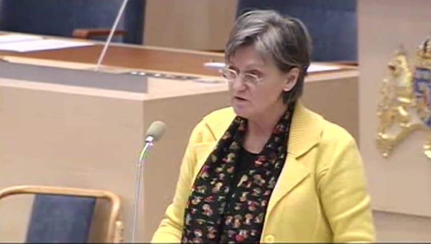 Stillbild från Interpellationsdebatt, Gränshinder för funktionshindrades arbete