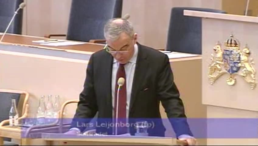 Stillbild från Interpellationsdebatt, Regeringens syfte med arbetsmarknadspolitiken