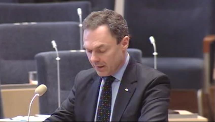 Stillbild från Interpellationsdebatt, Undervisning på elevernas modersmål