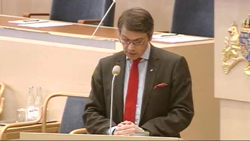 Stillbild från Interpellationsdebatt, Barnfattigdom