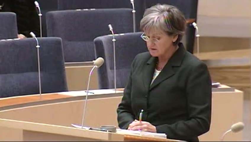 Stillbild från Interpellationsdebatt, Försäkringskassa utan förseningar