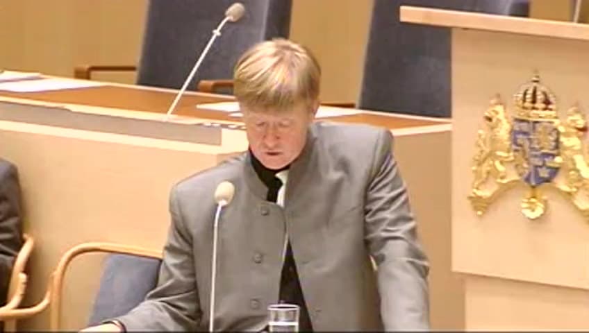 Stillbild från Interpellationsdebatt, De fossila utsläppen