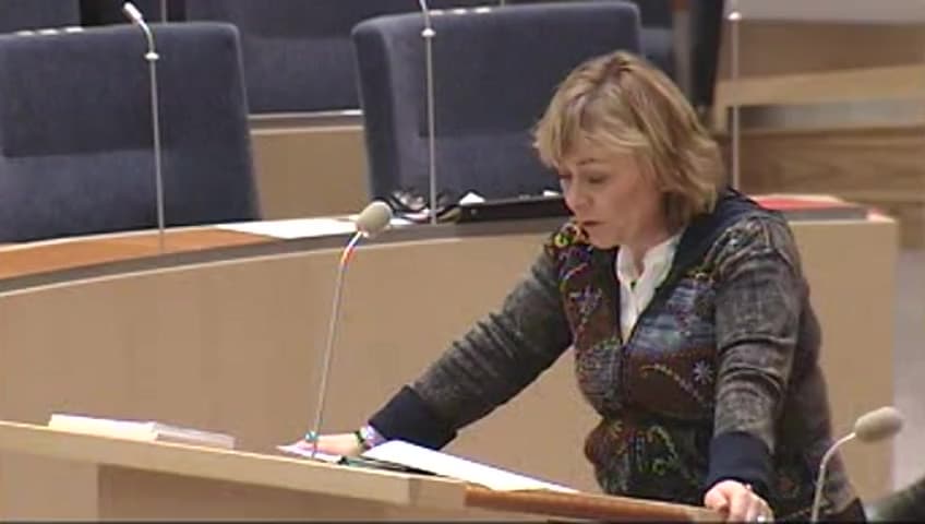 Stillbild från Interpellationsdebatt, Brott och straff