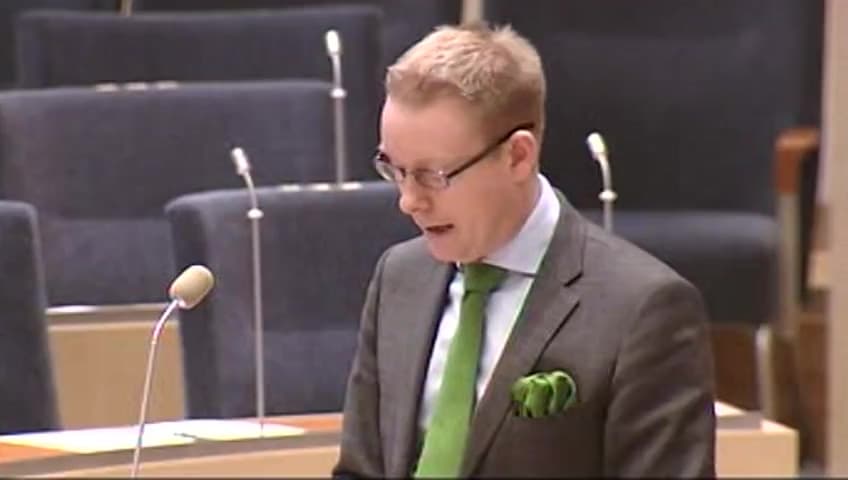 Stillbild från Interpellationsdebatt, Utvisning av ensamma barn