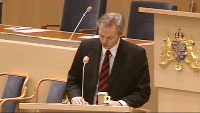 Stillbild från Interpellationsdebatt, En ny haveriutredning av M/S Estonias förlisning