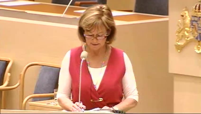 Stillbild från Interpellationsdebatt, Strömsholms kanal