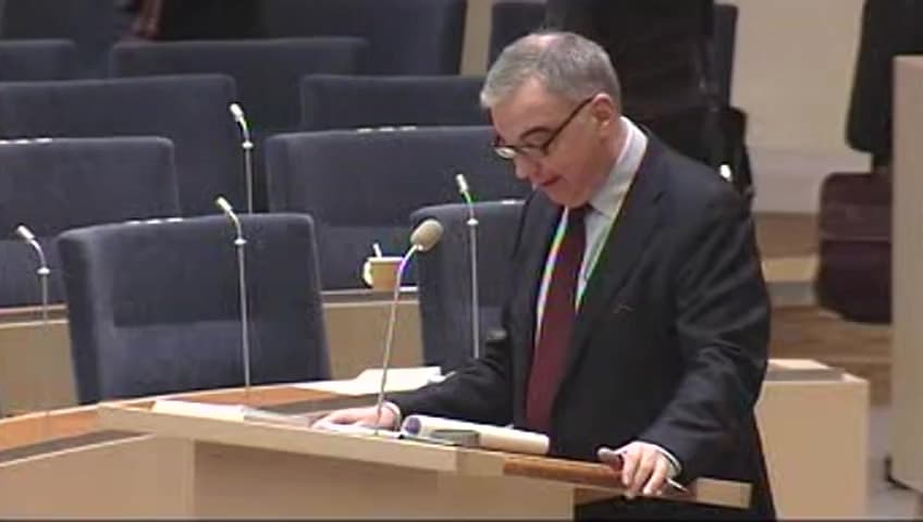 Stillbild från Interpellationsdebatt, Sex- och samlevnadsundervisning