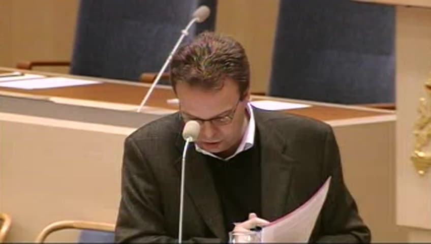 Stillbild från Interpellationsdebatt, Krav på åtgärder i kölvattnet av Lavaldomen
