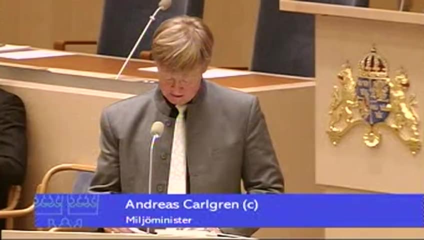Stillbild från Interpellationsdebatt, Barncancer och kärnkraft