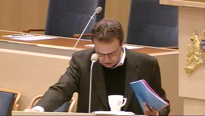 Stillbild från Interpellationsdebatt, Åtgärder för grupper med svag anknytning till arbetsmarknaden