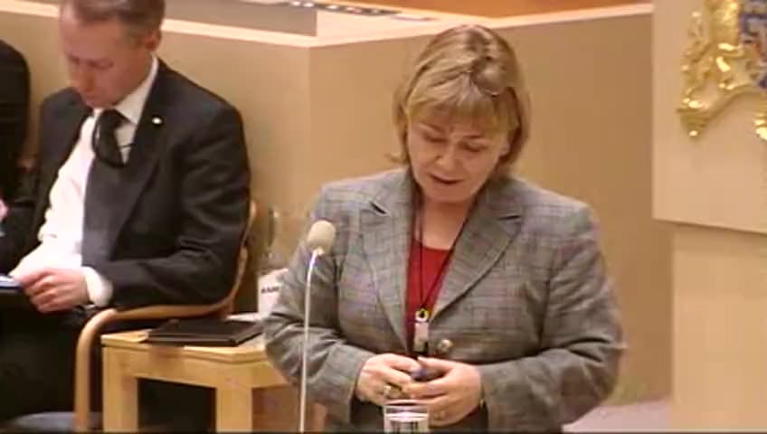 Stillbild från Interpellationsdebatt, Rättssystemets självständighet