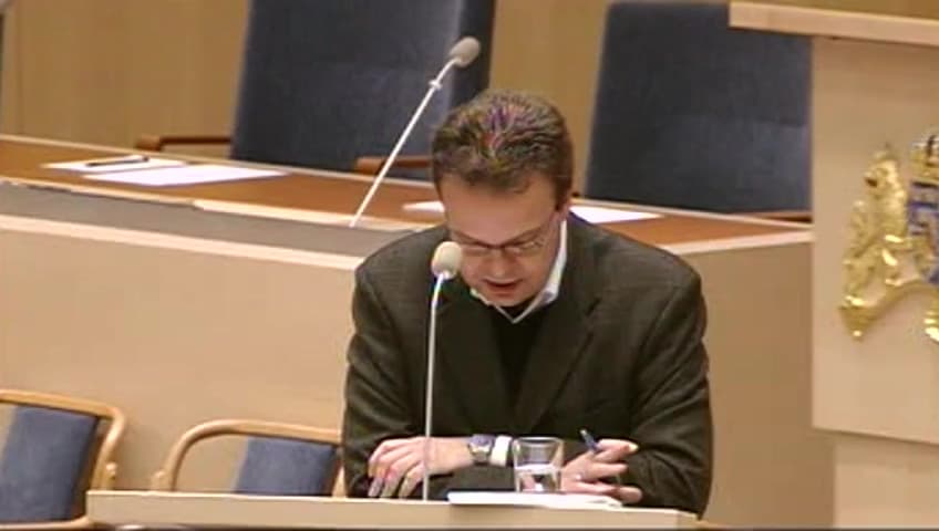 Stillbild från Interpellationsdebatt, Unga arbetslösa