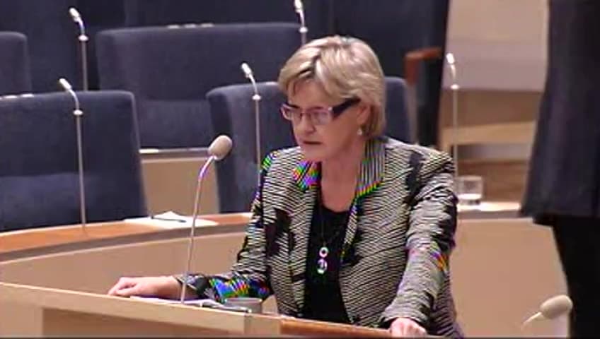 Stillbild från Interpellationsdebatt, Turtätheten för tåg i Söderhamnsregionen