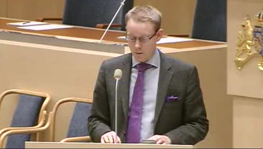 Stillbild från Interpellationsdebatt, Risken för tortyr efter en avvisning