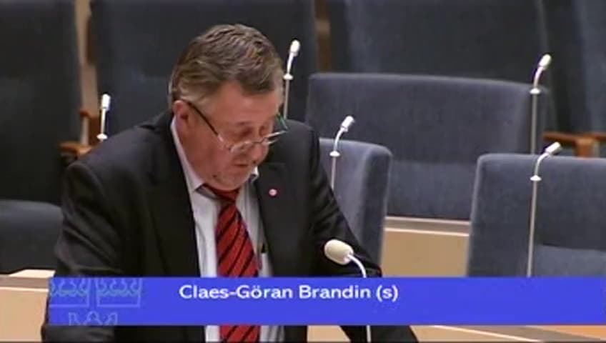 Stillbild från Interpellationsdebatt, Slopandet av skattemärket