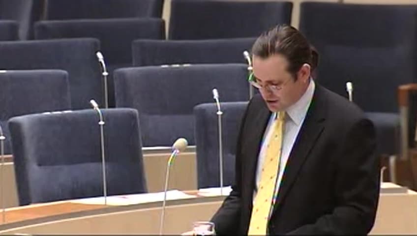 Stillbild från Interpellationsdebatt, Kronofogdemyndigheten