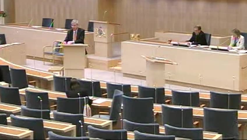 Stillbild från Interpellationsdebatt, Erkännande av folkmorden i Turkiet