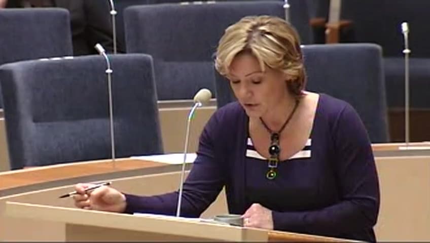 Stillbild från Interpellationsdebatt, Statliga medel till kvinnojourerna