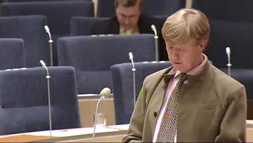 Stillbild från Interpellationsdebatt, Friluftslivets potential