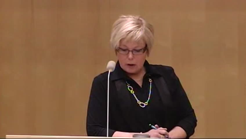 Stillbild från Debatt om förslag, Utgiftsområde 14 Arbetsmarknad och arbetsliv