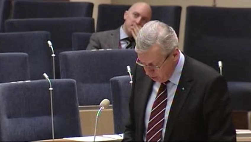 Stillbild från Interpellationsdebatt, Möjlighet att ta ut marknadshyra