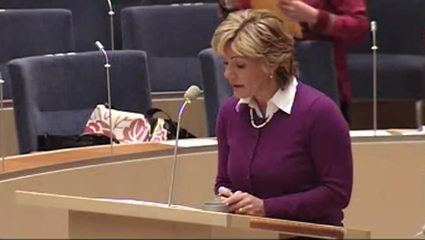Stillbild från Interpellationsdebatt, En samlad politik för de hemlösa