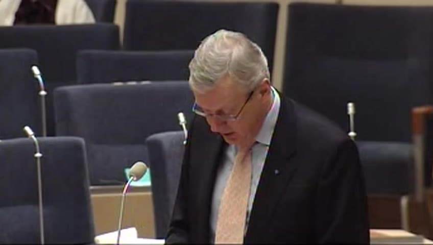 Stillbild från Interpellationsdebatt, Färre hyresrätter och förvärrad bostadssituation