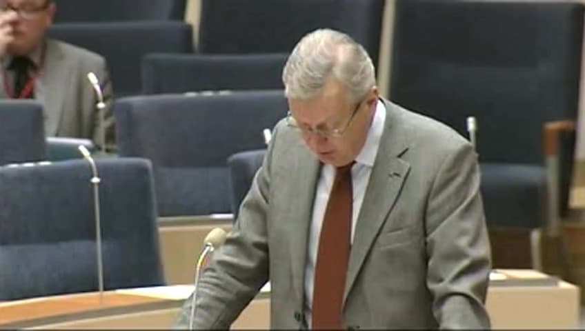 Stillbild från Interpellationsdebatt, Utvecklingen i den kommunala sektorn