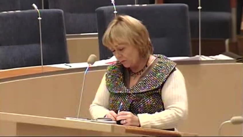 Stillbild från Interpellationsdebatt, Kriminalvårdsanstalten i Viskan