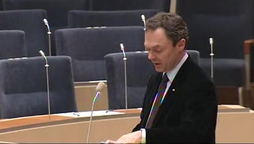 Stillbild från Interpellationsdebatt, Förskolans ledarskap