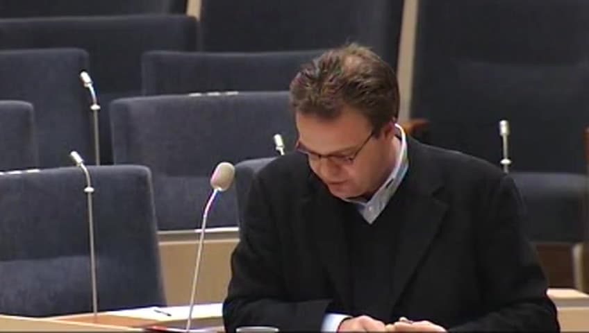 Stillbild från Interpellationsdebatt, Varsel i Örebro län