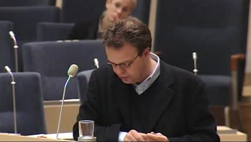 Stillbild från Interpellationsdebatt, Arbetsförmedlingens resurser för dem som står längst från arbetsmarknaden
