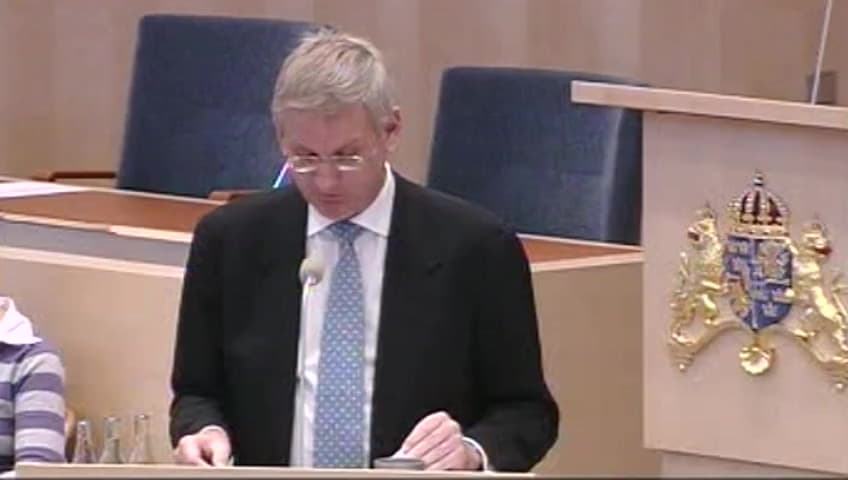 Stillbild från Interpellationsdebatt, Jerusalems framtida status