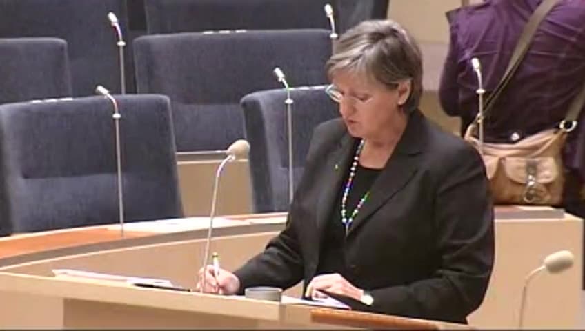 Stillbild från Interpellationsdebatt, Försenade utbetalningar från Försäkringskassan