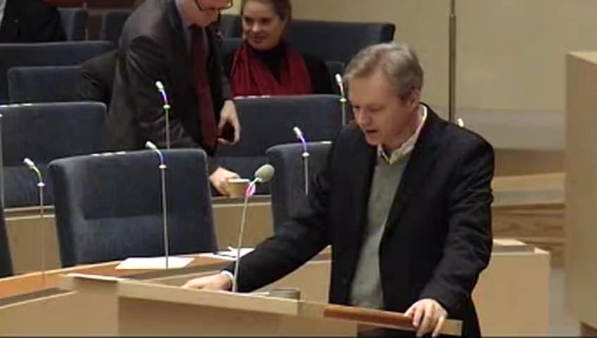 Stillbild från Interpellationsdebatt, Handlingsplan för samhällets informationssäkerhet