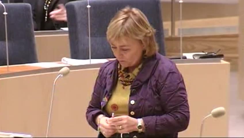 Stillbild från Interpellationsdebatt, Ökad brottslighet