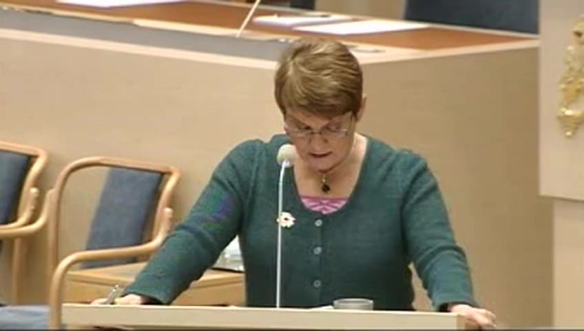 Stillbild från Interpellationsdebatt, Neutralisering av hyresläget i Kiruna